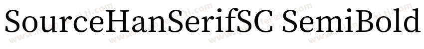 SourceHanSerifSC SemiBold GBpc EUC 字体转换